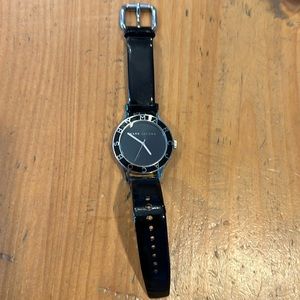 Marc Jacob’s black & silver watch with leather band